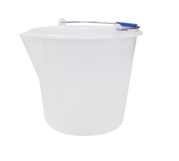 Seau Schneider, capacité 18 L, Ø 360 mm, matériau : NPE ; blanc-naturel, 200882