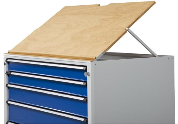 Planche à écrire ANKE; pour largeur d'armoire à tiroirs 760 mm; inclinaison réglable de 0 à 45 °, 903.848