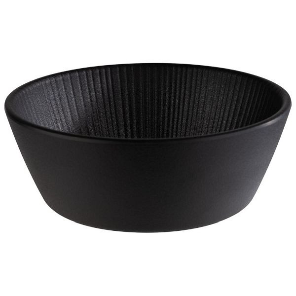 Bol APS -NERO- en noir, Ø 15,5 cm, hauteur : 5,5 cm, 0,45 litre, 85272