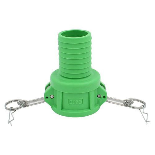 Raccord de tuyau DENIOS IBC, prise Camlock 2 type C, sur embout de tuyau 50 mm, lot de 3, 311468