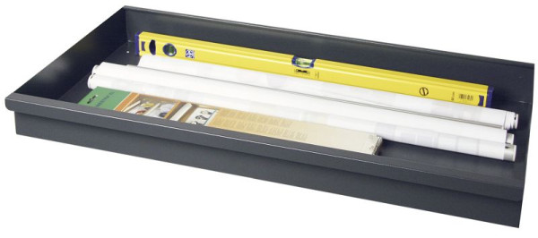 Blunt série 3000, tiroir simple hauteur 100 mm, continu, RAL 7016, 3000301