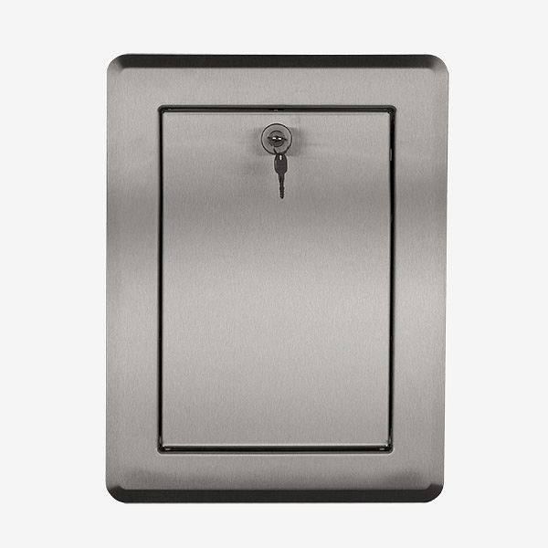 Porte basculante HKW, acier inoxydable, 9035