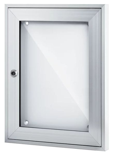 vitrine ewb 30 - blanc RAL 9016, ouverture : panneau tournant, surface visible : 1*A4, MTK3001PB