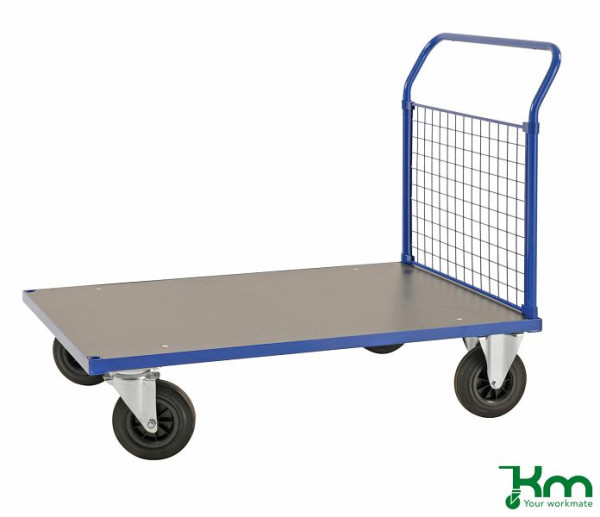 Chariot à plate-forme Kongamek Mesh Panel, avec freins, 1283x800x1020mm, KM232-3B