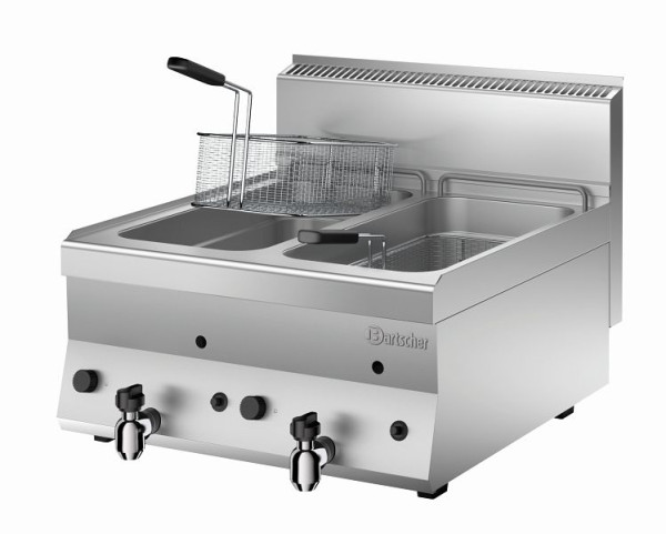 Friteuse à gaz Bartscher 650, 2x8 l, appareil de table, 1152113