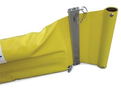 Embout DENIOS pour barrière à l'huile ECOLINE, simplement droit, avec tube rond