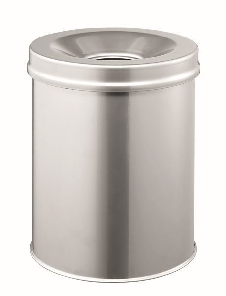 DURABLE corbeille à papier coffre-fort rond 15, argent, 330523