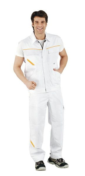 Gilet Planam Highline, blanc pur/blanc pur/jaune, taille M, 2367048
