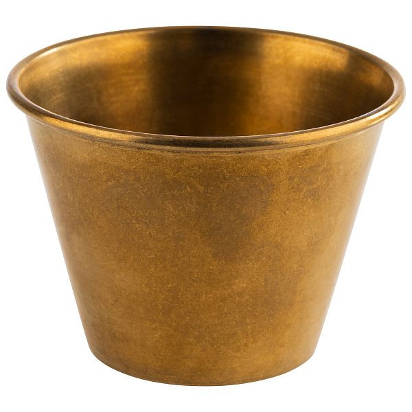 Bols à trempette APS, lot de 6, Ø 6 x 4,5 cm, 60 ml, acier inoxydable, aspect doré, 40725