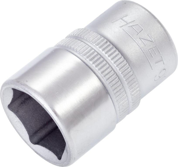 Douille Hazet, hexagonale, carrée creuse 12,5 mm (1/2"), 18 mm, moletée, 900-18