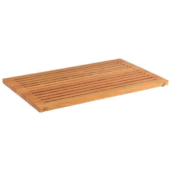Planche à découper APS 58,5 x 35 cm, hauteur : 2 cm, bois de chêne huilé, 00762