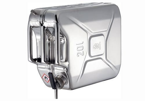 Bidon inox DENIOS avec robinet et ventilation, volume 20 litres, 117-332