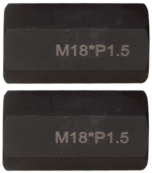 KS Tools jeu d'adaptateurs de filetage M18x1,5x65mm, 2 pièces, 460.1774