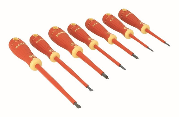 Jeu de tournevis Bahco, BahcoFit, 7 pièces, isolé, fente + PZ, B220.017