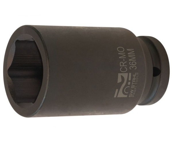 Douille à chocs SW-Stahl, 3/4", 36 mm, profonde, 07910L-36