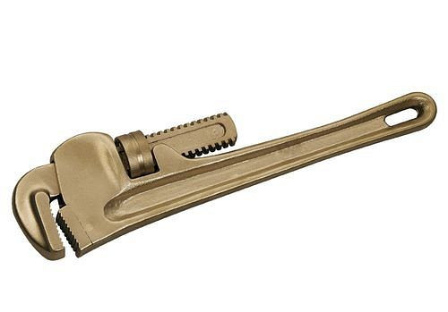 DENIOS Clé à tube réglable, 460 mm, bronze spécial, anti-étincelles, pour zones Ex, 250367