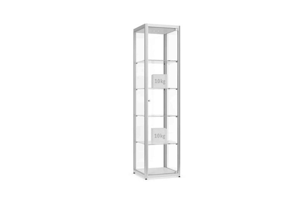 Vitrine colonne WSM FACTORY 100, 500 x 2000 mm, 104100003