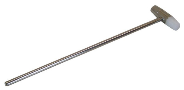 Marteau d'horloger Berger & Schröter, avec surface de frappe en plastique et métal, rond, pèse 65 g, dimensions environ Tête 45 mm, manche 190 mm., 60179