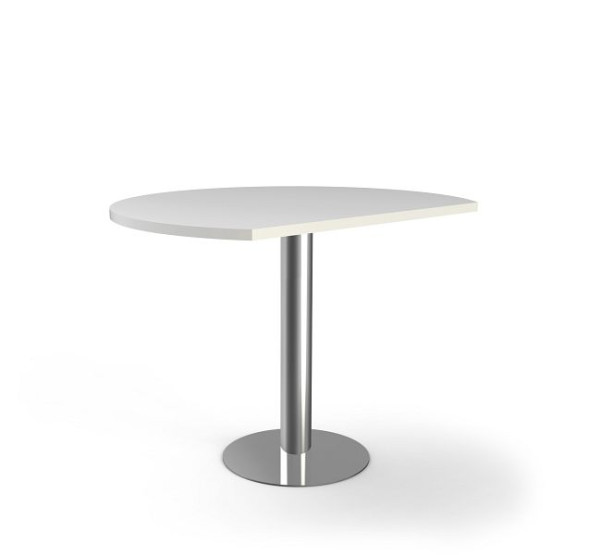Table de réunion à rallonge Kerkmann P 1000 x H 720-820 mm, Artline, couleur : blanc, 11766710
