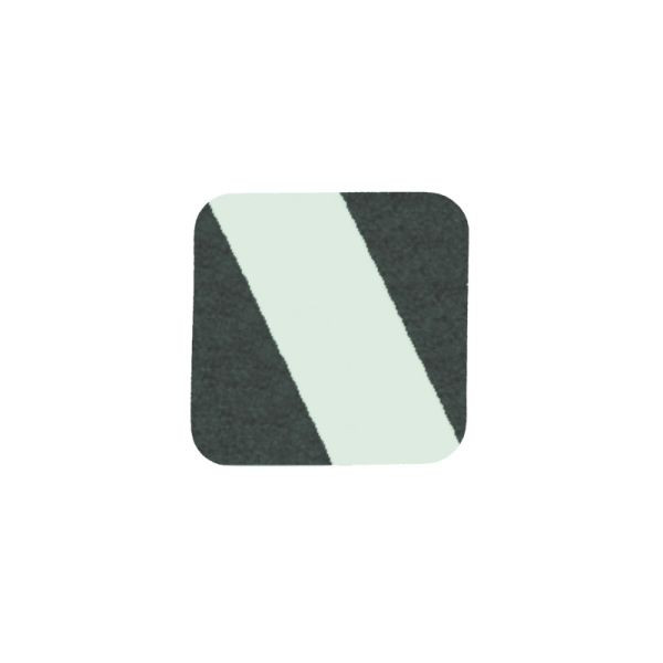revêtement antidérapant m2, photoluminescent, noir/vert, bandes individuelles 140x140mm, UE : 10 pièces, M1XV101401