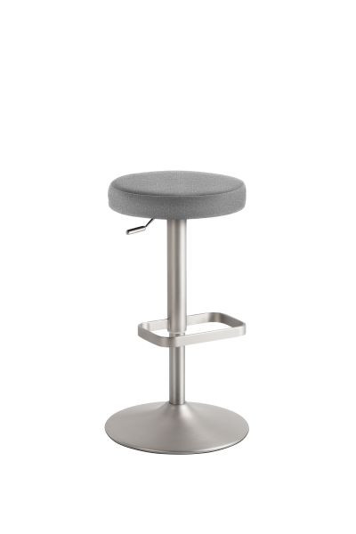 Tabouret de bar et de comptoir Mayer Sitzmöbel 1200, structure chromée mat, gris clair, 1200_04_30084