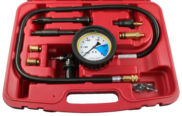 Testeur de perte de pression Busching pour moteurs essence et diesel, 10x1/12x1,25/14x1,25/18x1,5/24x2 mm, 100514