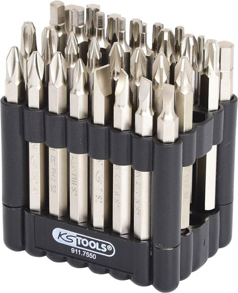 KS Tools jeu d'embouts 1/4", 75 mm, 32 pièces, 911.7550