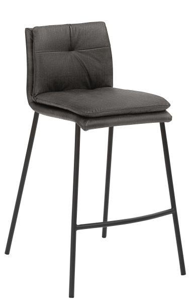 Tabouret Mayer Sitzmöbel 1231, structure 4 pieds noir, gris asphalte, 1231_V3_30080