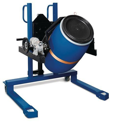 Lève-fûts DENIOS Servo FW 12 en acier, châssis large, pour fûts de 60 à 220 litres, 181-090