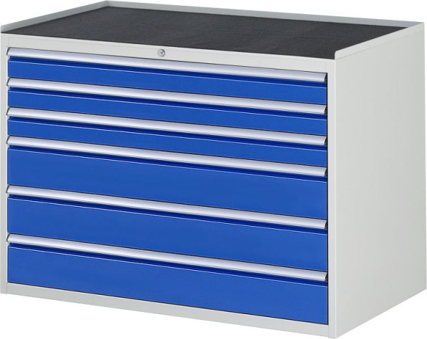 Armoire à tiroirs RAU série 7000, L1145xP650xH825mm, tiroirs : 3xH90, 3xH150mm, support métallique, 03-XXL5.9A-MT.11