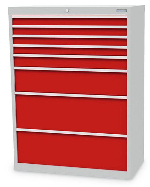 Armoire à tiroirs Bedrunka+Hirth, R 36-16, nombre de tiroirs : 8, 980 x 500 x 1319 mm, capacité de charge en kg : 50, 913.41012