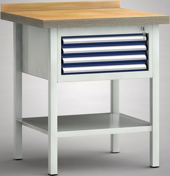 Etabli standard KLW - 750 x 700 x 840 mm L x l x H, WS057N-0750M40-E7020