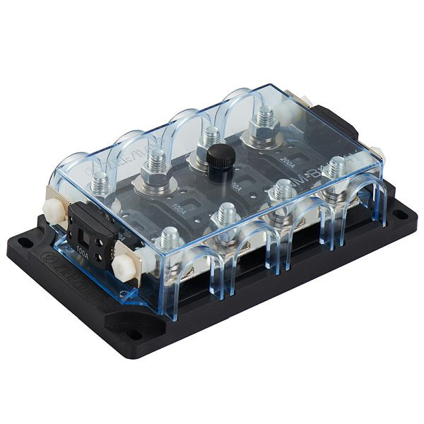 Porte-fusible MEGA-Fuse quadruple Offgridtec avec support pour fusible de remplacement, 8-01-013745