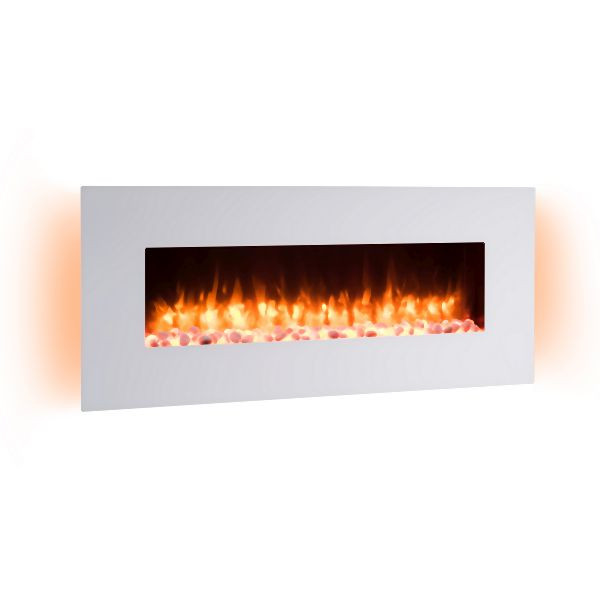 Cheminée électrique RICHEN Yoash, 2000 W, blanche, EF202D