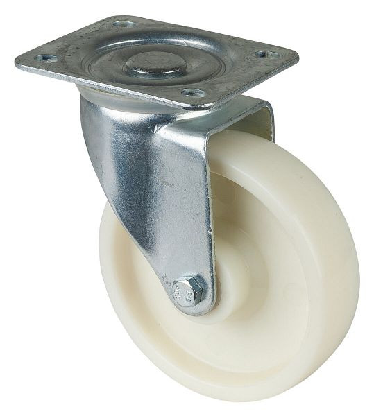 Rouleau de transport BS rollers, largeur de roue 34 mm, Ø roue 125 mm, capacité de charge 250 kg, bande de roulement/corps de roue en plastique, roulement à rouleaux, LB500.B10.125