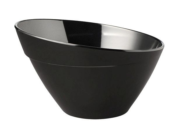 Bol APS -BALANCE-, Ø 21 cm, hauteur : 13 cm, mélamine, noir, 1,5 litres, avec pieds antidérapants, 85041