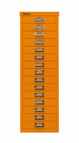 Bisley MultiDrawer ™, série 39, A4, 15 tiroirs, orange, L3915603
