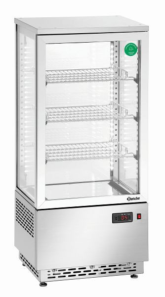 Mini vitrine réfrigérée Bartscher 78 l, inox, 700478G