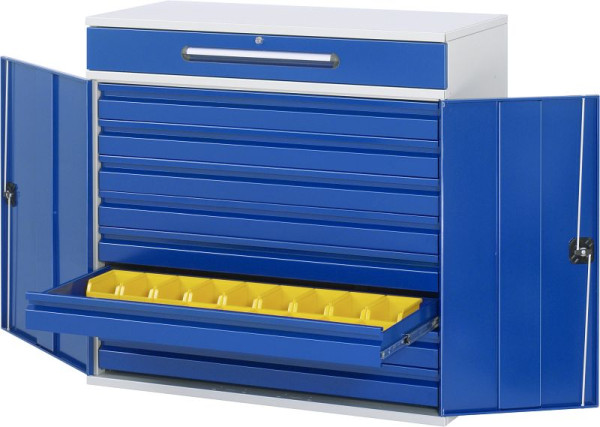 Bureau debout avec armoire latérale RAU, 8x tiroirs intérieurs, 1100x1060x520 mm, 07-1100-M34.11