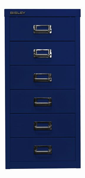 Bisley MultiDrawer™, série 29, DIN A4, 6 tiroirs, bleu oxford, L296639
