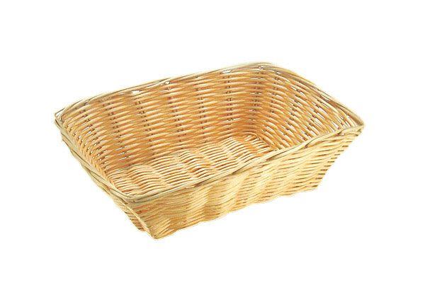 Corbeille buffet APS, rectangulaire, 30 x 22 cm, hauteur : 7 cm, polypropylène, beige clair, -BASIC-, 30286