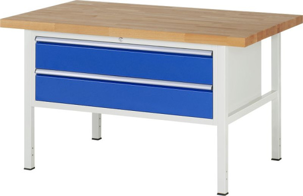 Etabli RAU série 8000 - modèle 8325, L1500 x P900 x H840-1040 mm, base système L1235 x P850 x H800-1000 mm, 03-8325A2-159B4H.11