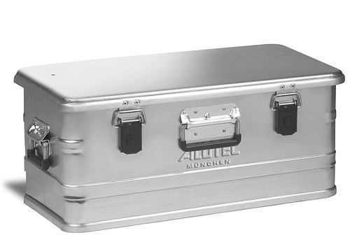 Boîte en aluminium DENIOS Comfort, sans coins d'empilage, volume de 48 litres, 136-686