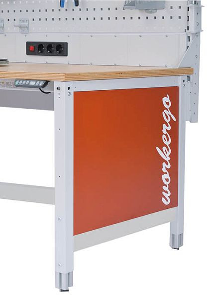 Bedrunka+Hirth panneau travailleurgo 4 pieds, profondeur 600 mm, dimensions en mm (LxPxH) : 485 x 571 x 30, 4XXXXX60BL