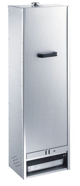 Fumoir Peetz en tôle d'acier aluminisée avec glissière, HxLxP: 120cm x 39cm x 28cm, 77001