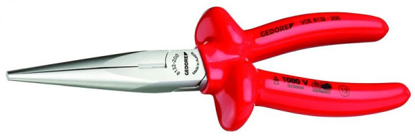 Pince à bec effilé GEDORE VDE avec isolation par trempage, droite, 160 mm, 6721570