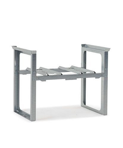 Râtelier à fûts DENIOS pour 2 fûts de 60 litres chacun, empilable, 1049 x 682 x 837 mm, 291-769