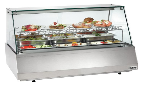 Table froide Bartscher 3/1 GN, verre carré, 406056