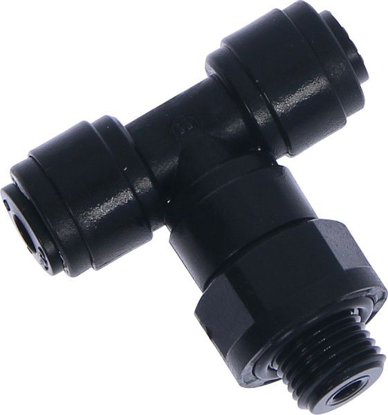 minuteur B-TEd-4-1/8-KU-H2O, raccord à vis en T pour eau, cylindrique, tuyau Ø : 4 mm, filetage : 1/8", UE : 10 pièces, 03080327