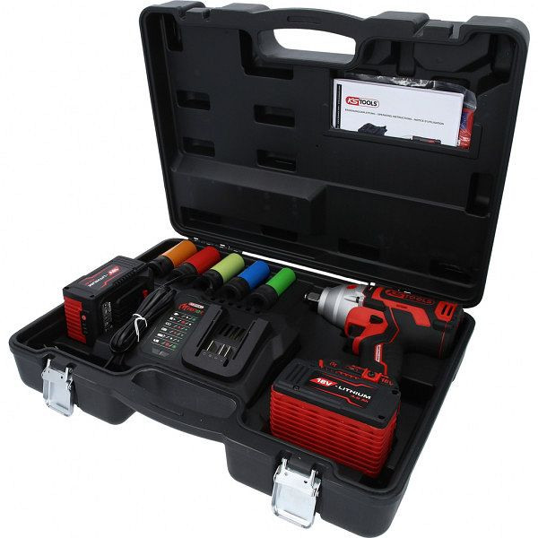 KS Tools eMONSTER Jeu de tournevis à percussion sans fil 1/2", 9 pièces, 515.6100